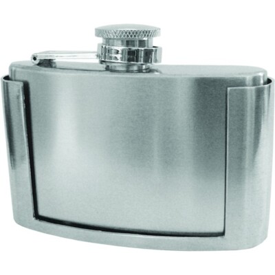 3oz Stainless Steel Belt Buckle Flask by Top Shelf Flasks ^c