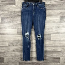 Levi's Jeans Womens Size 29 Blue 721 High Rise Skinny Stretch Pockets Red Tab