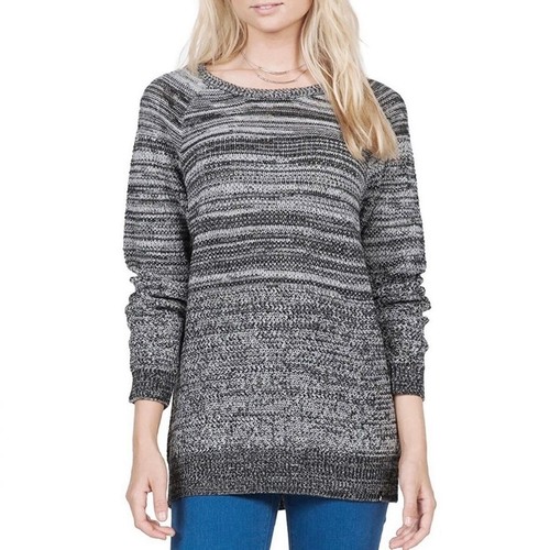 VOLCOM B0731606 CruisinOn Jumper Mix Knit Sweater Wool Blend Gray Marl Melange L - Picture 2 of 10