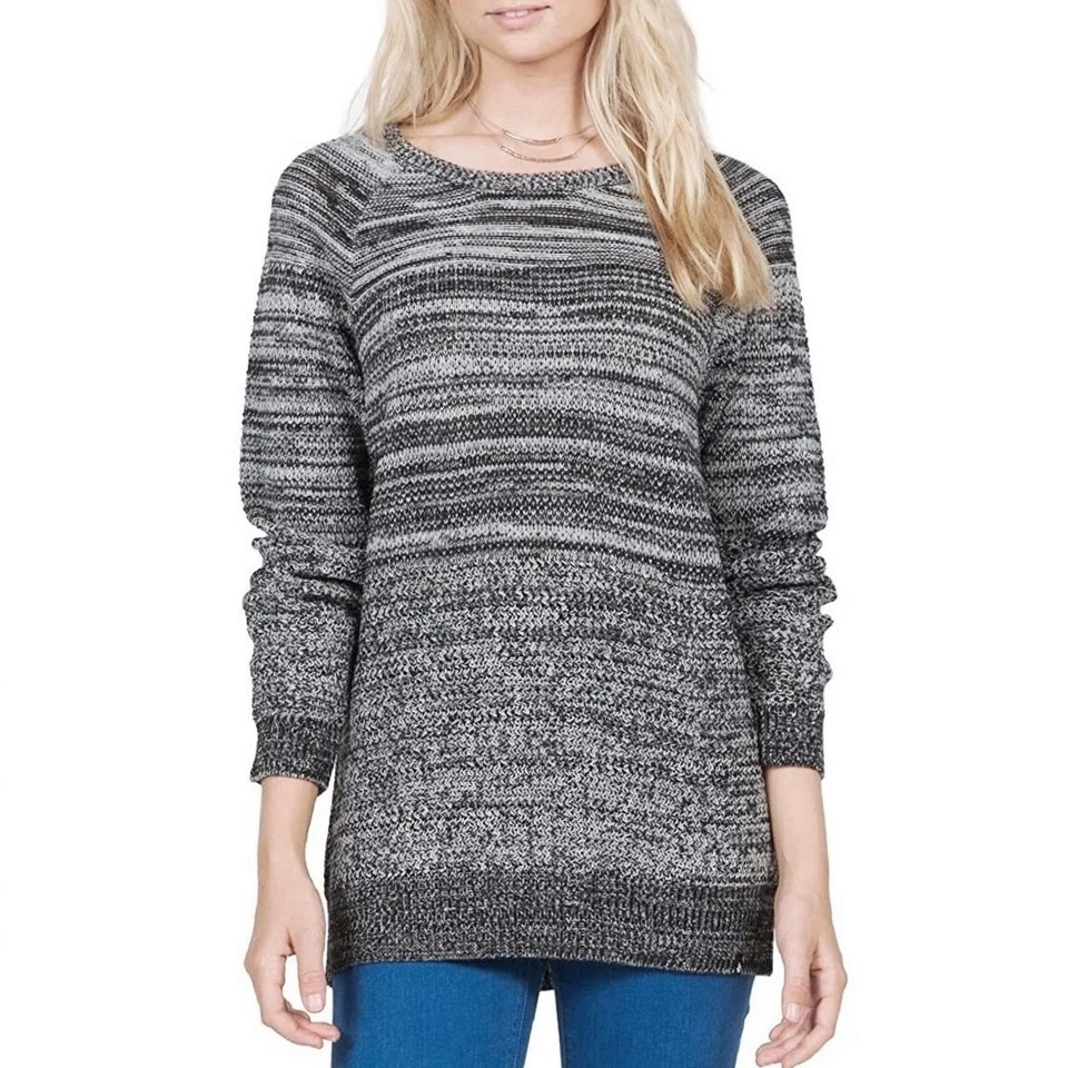 VOLCOM B0731606 CruisinOn Jumper Mix Knit Sweater Wool Blend Gray Marl Melange L - Image 2 of 4