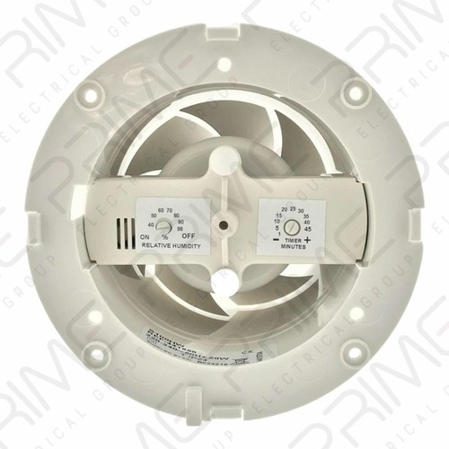 Airvent 442830 Axial Tile Extractor Fan 100mm (Humidistat / Timer