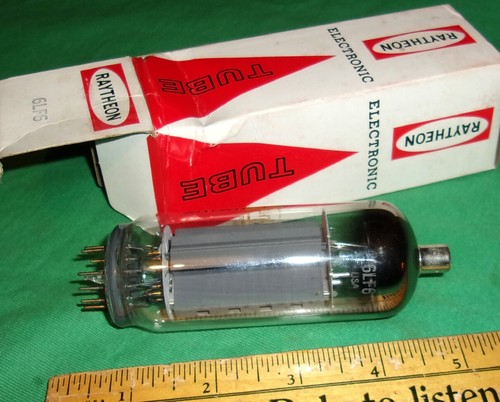 1-Raytheon 6LF6 Beam Power Tube NOS Testowana DOBRA! Czyste! Oryg. Karton US Made! - Zdjęcie 5 z 5