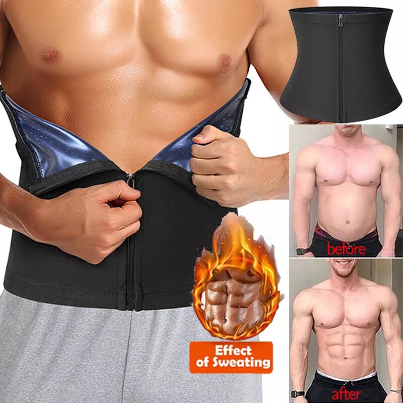 Men&Women Waist Trainer Body Shaper Waist Trimmer Slimming Belt Sauna Sweat  Band