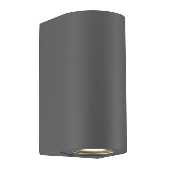 Designer AußEnwandleuchte Nordlux Canto Maxi 2 Wandleuchte Grau GU10 Wall Light-image