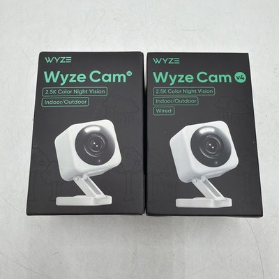 WYZE Cam v4 2.5K HD WiFi Smart Home Security Camera Sealed