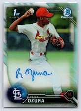 2016 Bowman Chrome Raffy Ozuna #BCAP-RO SN /499 REFRACTOR AUTO