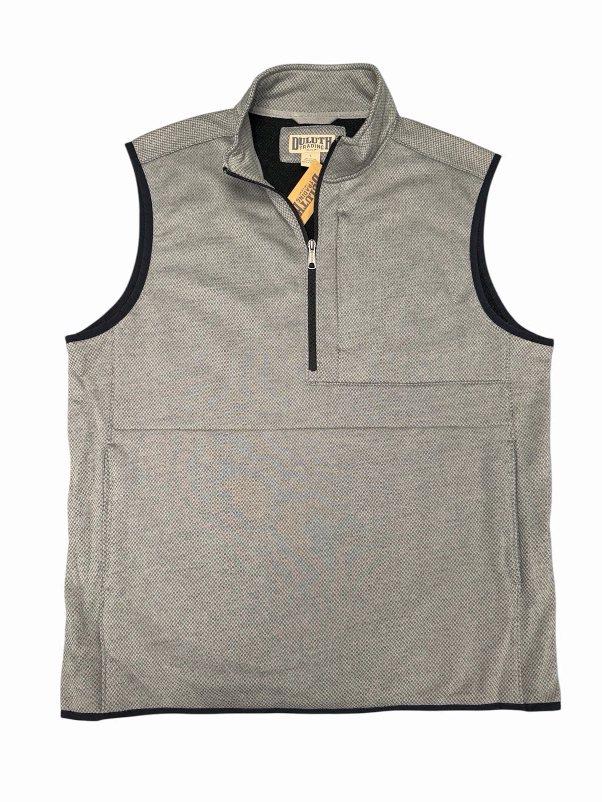 Duluth Trading Co Men's Threshold Fleece 1/4 Zip Vest Mens Size Large
