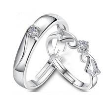 925 Sterling Silver Angel Wing Adjustable Ring Women Girls Jewellery Gift UK