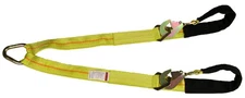 NEW! Wrecker Straps 2" X 4 FT TWISTED SNAP HK TRIANGLE W/WEAR PAD AXLE STRAP ...