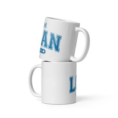 Team Logan White glossy mug