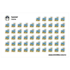 Summer Planner Stickers – Vibrant Beach Theme & Seasonal Decorative Decals