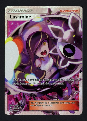 Lusamine 153/156 SM - Ultra Prism Holofoil Full Art Ultra Rare Pokemon TCG