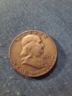 1957-D  Franklin Half Dollar 90% Silver Very Fine