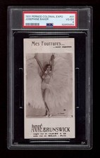 PSA 4 JOSEPHINE BAKER 1931 Andre Brunswick Colonial Exposition Card #91 RARE 1/1