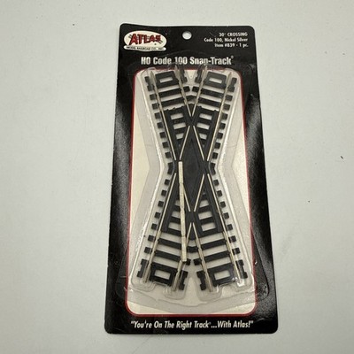 Atlas ATL839 HO Code 100 30-Degree Snap Crossing