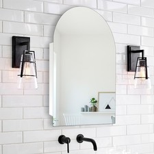 20x30 Inch Arched Medicine Cabinet with Mirror,Recessed Or Surface Mount for ...