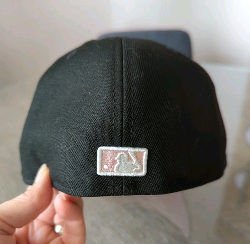 New Era Miami Marlins Negro 2024 Día de la Madre Sobre el Campo 59FIFTY Sombrero Ajustado 7 5/8 - Imagen 9 de 21