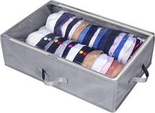 Large Hat Storage Box for Baseball Caps, Holds up to 50 Caps Wide Hat Organizer