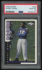 RANDY MOSS 1998 SCORE #235 RC PSA 10