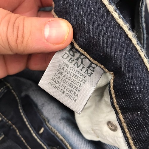 BKE Derek Jeans Mens 42 (45x32) Blue Mid Rise Straight Stretch Dark Wash Denim - Picture 6 of 13