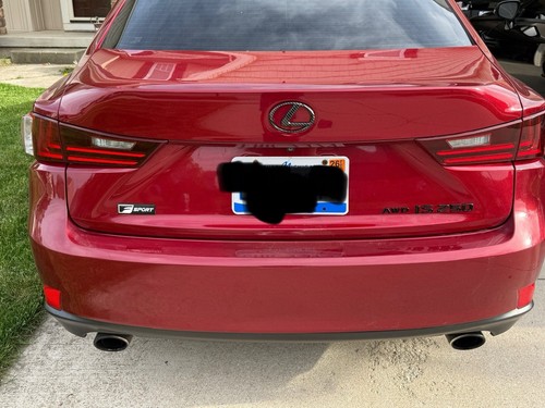 Carbon Fiber Emblem Logo Badge Fits 2014-19 Lexus IS250 IS350 IS300 IS200T GS350 - Picture 17 of 19