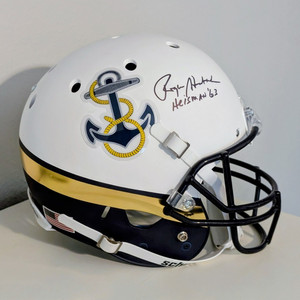 Roger Staubach Full Size Signed Navy Midshipmen Football Helmet BAS Authenticate