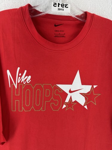 Nike Hoops Stars Basketball Shirt Men's L FN1854-657 Red - Picture 3 of 7