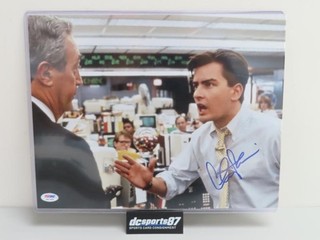 Charlie Sheen Signed Auto Autograph 11x14 Photograph PSA / DNA COA Authentic