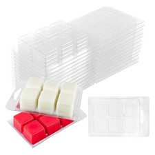 30pcs Wax Melt Container Clamshell Packaging Mold Box for Plastic Clear7190