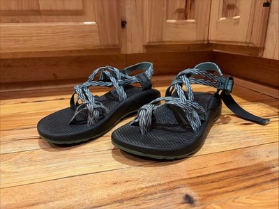 Chaco Sport Sandals Double Strap Purple Green Black Vibram Beach Pool Womens 10