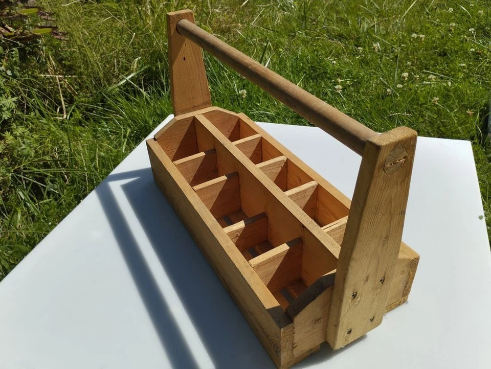 Porte bouteille en bois 10 compartiments - Photo 3/4