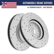 Front Drilled Slotted Disc Brake Rotors for Buick Enclave Cadillac XT5 XT6