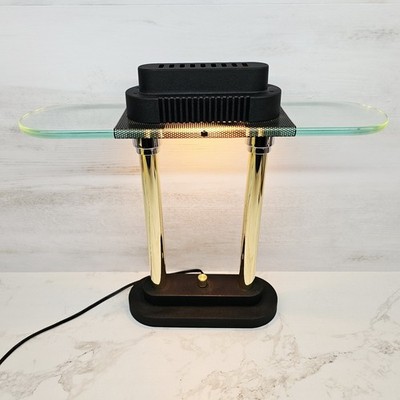 Vintage Portable Halogen Bankers Lamp Underwriters Laboratories Sonneman Design