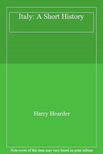 Italy: A Short History By Harry Hearder. 9780521000727