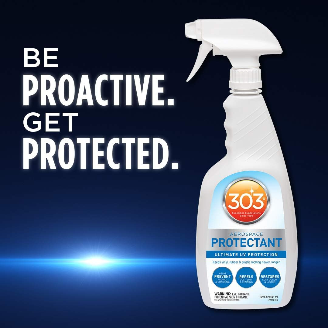 Aerospace Protectant Spray, UV Protection, Repels Dust, Dirt, & Staining, Matte 