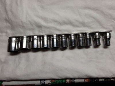 snap on 1/2 socket set sae 11 pieces