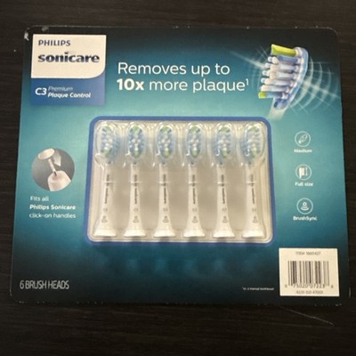 Philips Sonicare C3 Premium Plaque Control Toothbrush Heads HX9046/71  (6 Pack)