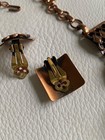 vintage*Unique*Copper NECKLACE & CLIP EARRINGS* — photo 4