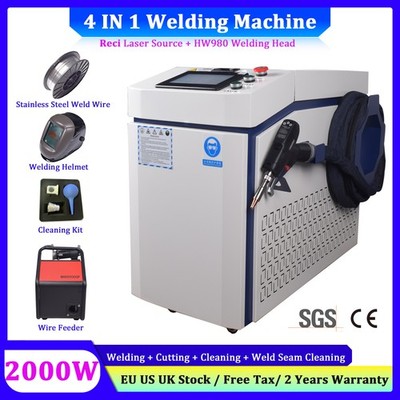 Reci 2000W 4 in 1 Laser Welding Cutting Cleaning Machine Touchscreen Welding Gun