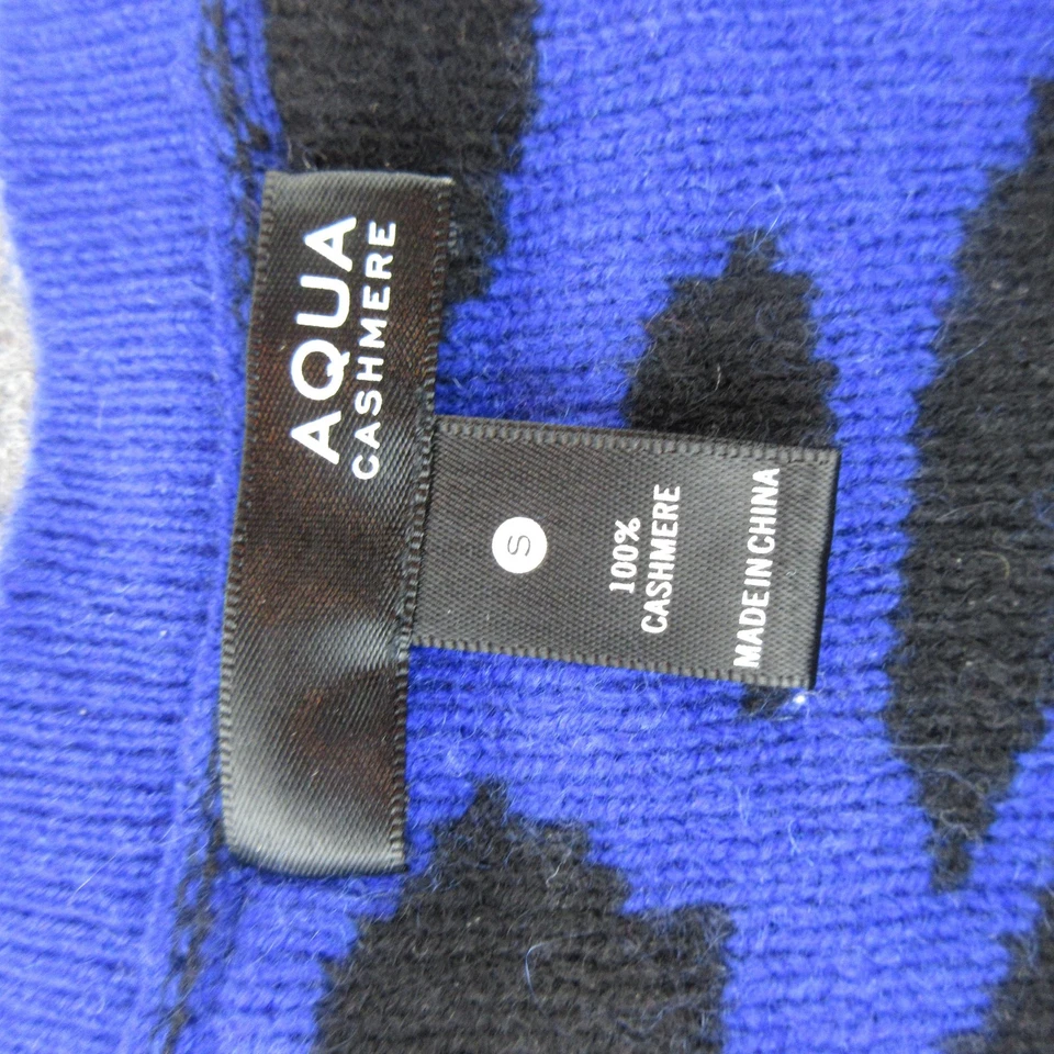 Suéter Aqua Cashmere Mujer Pequeño Estampado Leopardo Pullover Suave Cálido Tejido Acogedor Foto 3 de 4
