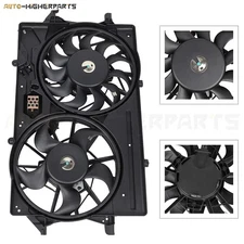 For 2000-2002 Ford Focus Radiator Condenser Cooling Fan Assembly