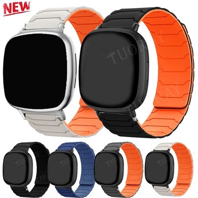 Für Fitbit Versa 3 / Versa 4 / Sense 2 Magnet Armband Silikonband Uhrenarmbänder