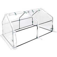 Gewächshaus, Tomatengewächshaus, Foliengewächshaus, Balkon, 180x90x90 cm, Fib...