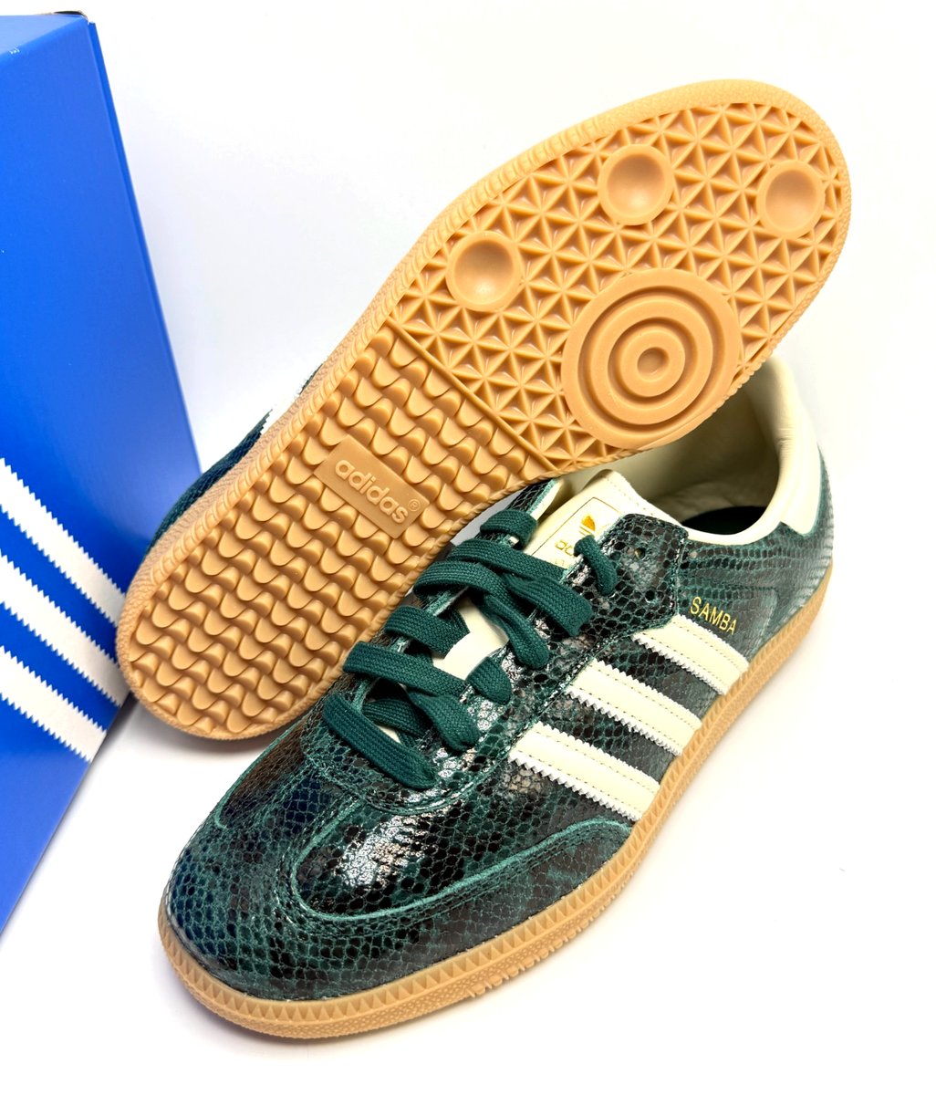 Adidas Samba OG W Snakeskin Collegiate Green Women's Shoes JR8848