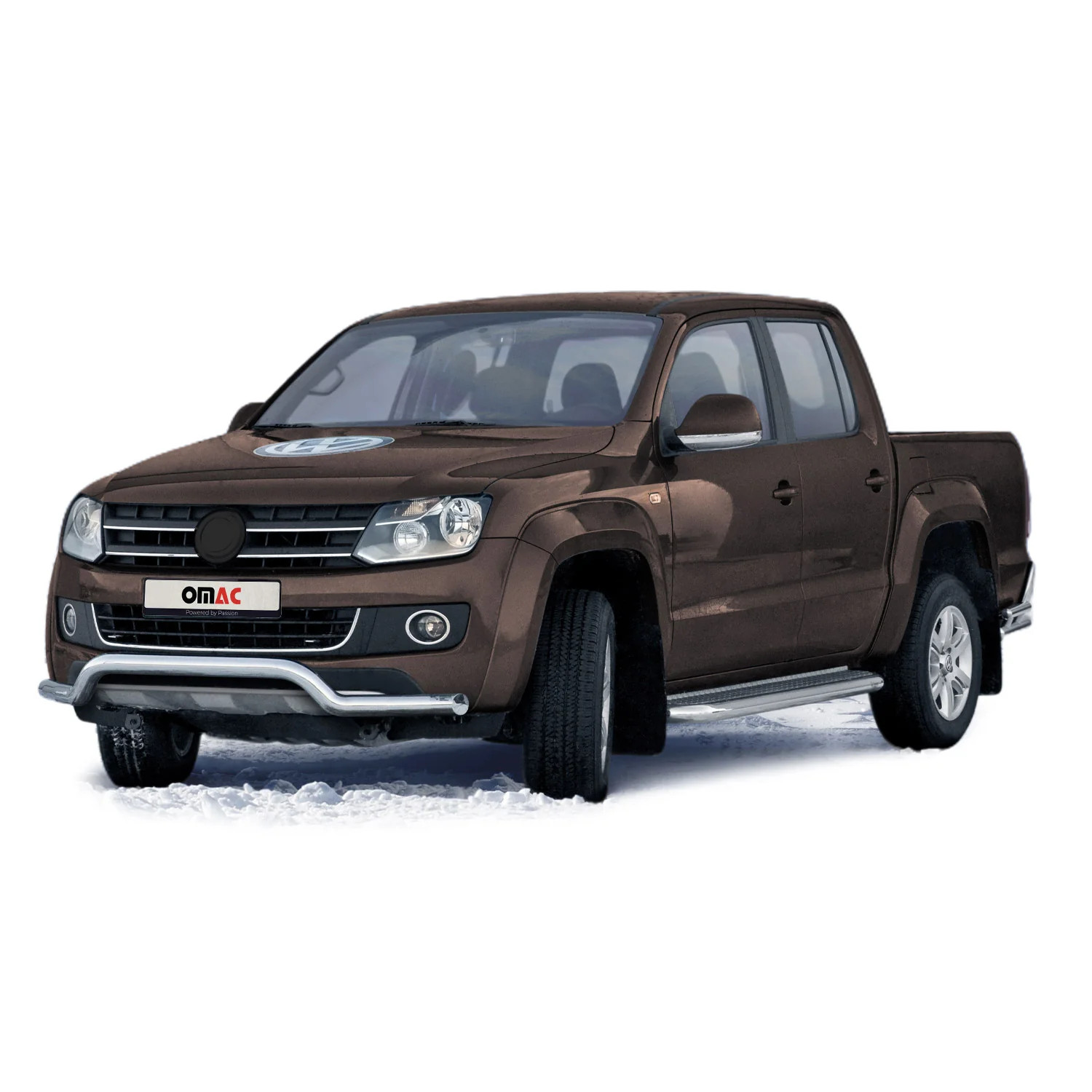 Pare-buffle avant VW Amarok 2010-2016 acier inox argent protection pare-choc et accessoires 4x4