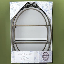 VIVIANNE TAYLOR Coquette Bow Hanging Wall Shelf 16 x 24 in Oval NIB TikTok Viral