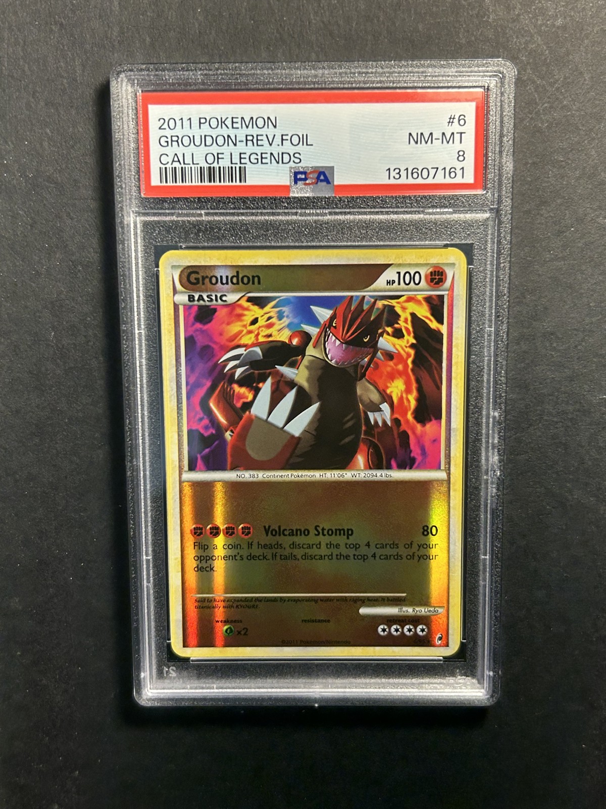 Pokemon Groudon 6/95 Call of Legends Reverse Holo