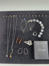 Sterling Silver 925 Jewellery bundle Rings Necklaces Bracelet Job lot 