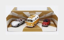 1:43 NOREV Set 911 Porsche Targa 1969 Fiat 500 1965 VW T2B Camper 1962 NV841104