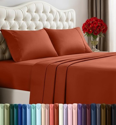 Utopia Bedding Full Sheet Set   4 Piece Bed Sheets for Cal King Size Bed, Sof...